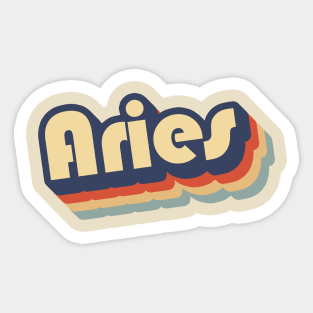 Aries Retro '70s Sticker